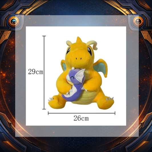 Dragonite Holding Dratini Plush