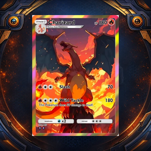 Custom Pokémon Charizard Art Gallery Pack (5 Cards)