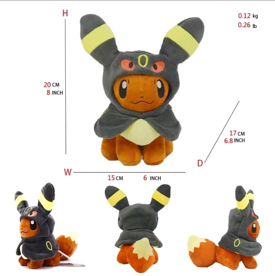 Pokémon Poncho Eeveelution Plush