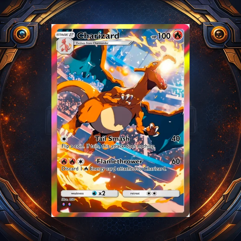 Custom Pokémon Charizard Art Gallery Pack (5 Cards)
