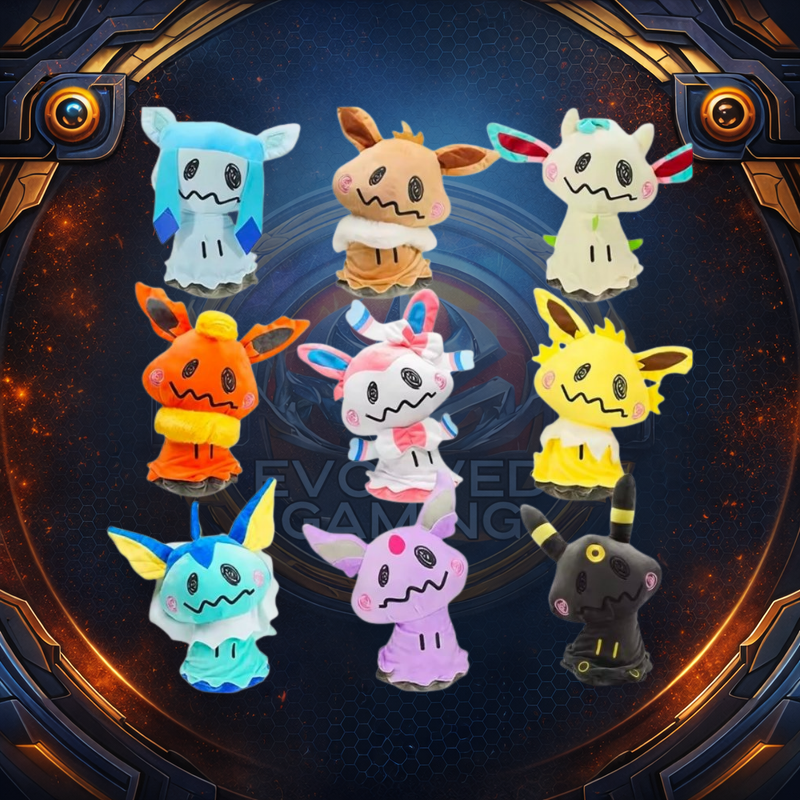 Pokémon Mimikyu Eeveelution Plushies