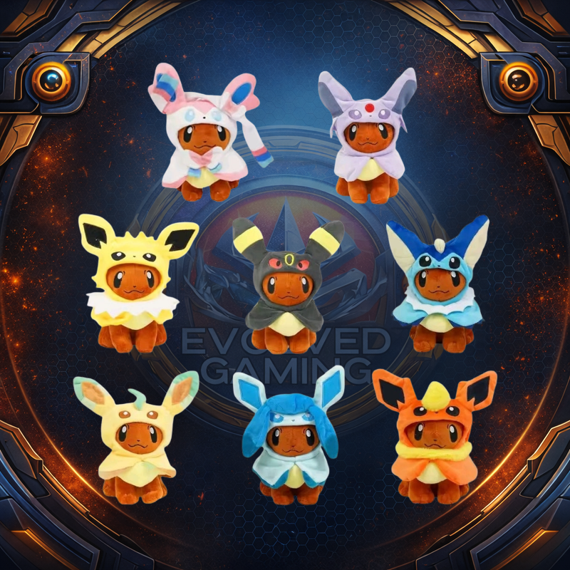Pokémon Poncho Eeveelution Plush