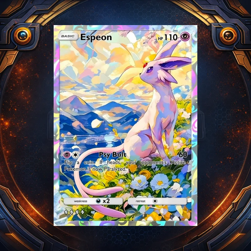 Custom Pokémon Eeveelution Art Gallery Pack (5 Cards)