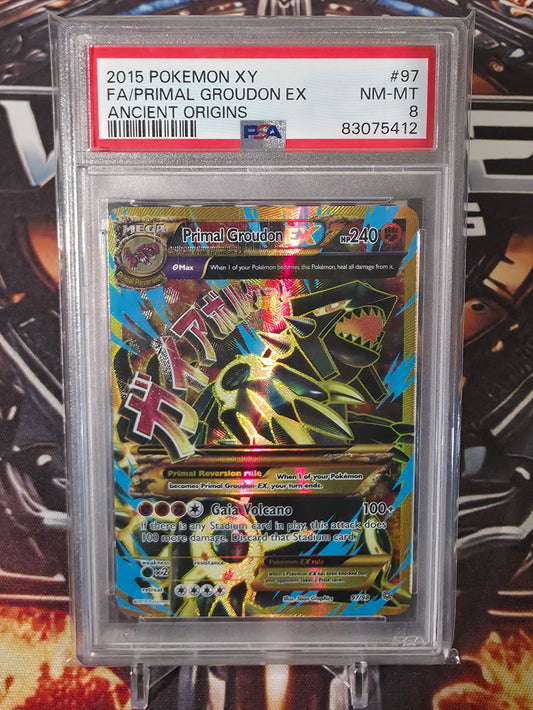 Primal Groudon EX #97 EN - PSA 8