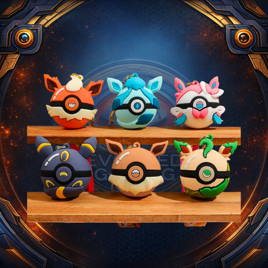 Eeveelution Pokéball Keychains