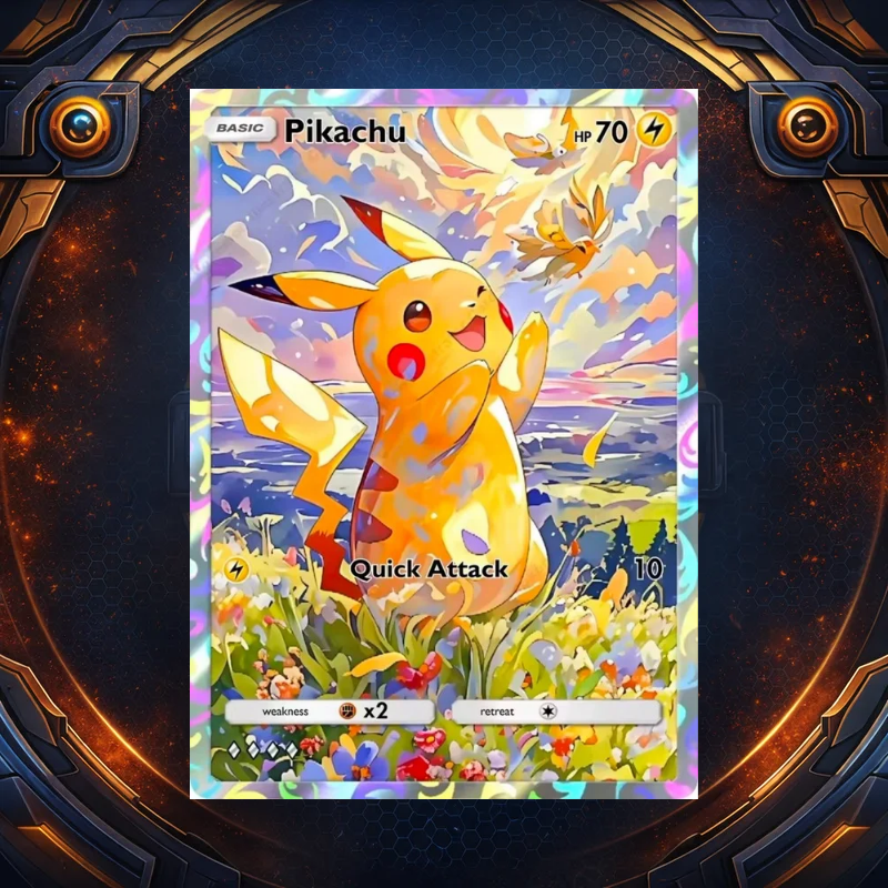 Custom Pokémon Art Gallery Pack (5 Cards)