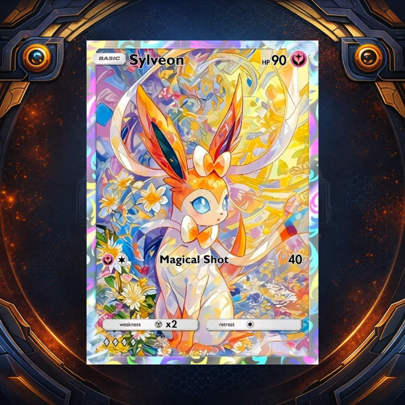 Custom Pokémon Eeveelution Art Gallery Pack (5 Cards)