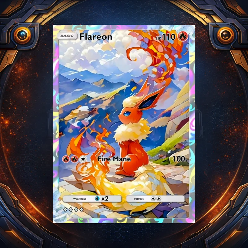 Custom Pokémon Eeveelution Art Gallery Pack (5 Cards)
