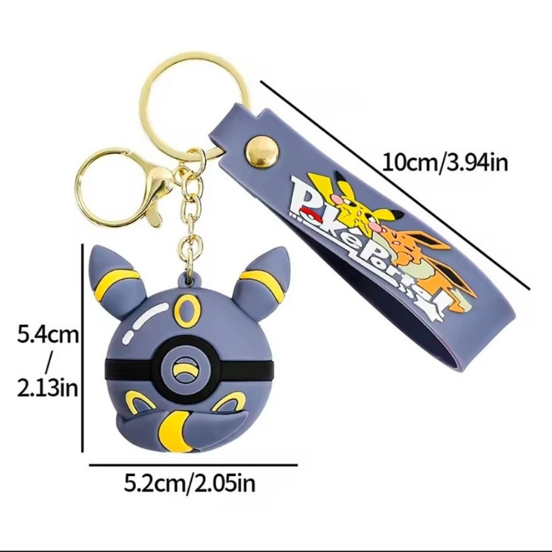 Eeveelution Pokéball Keychains